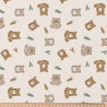 Printed Cotton CHUCK Ecru / Camel